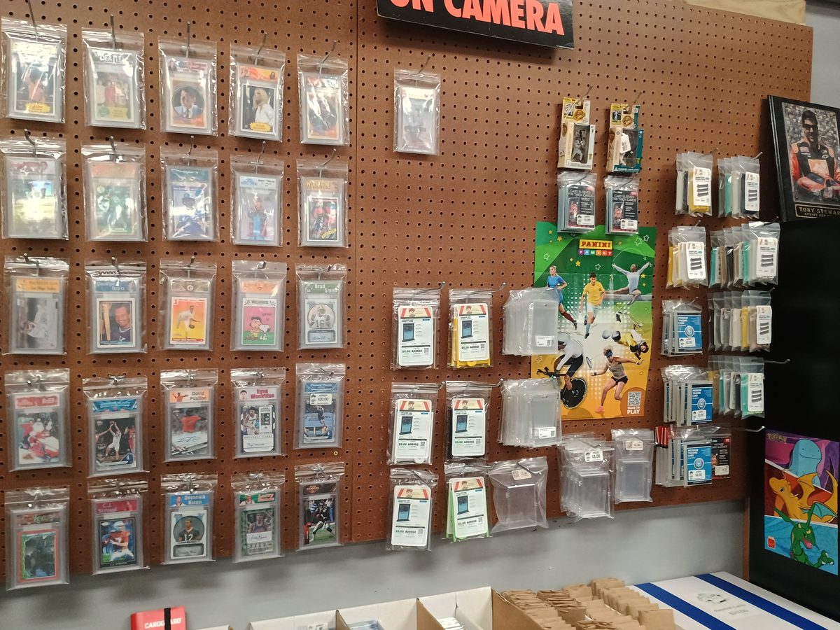 Vintage baseball cards and factory wax packs in Booth 64 Ardmore OK